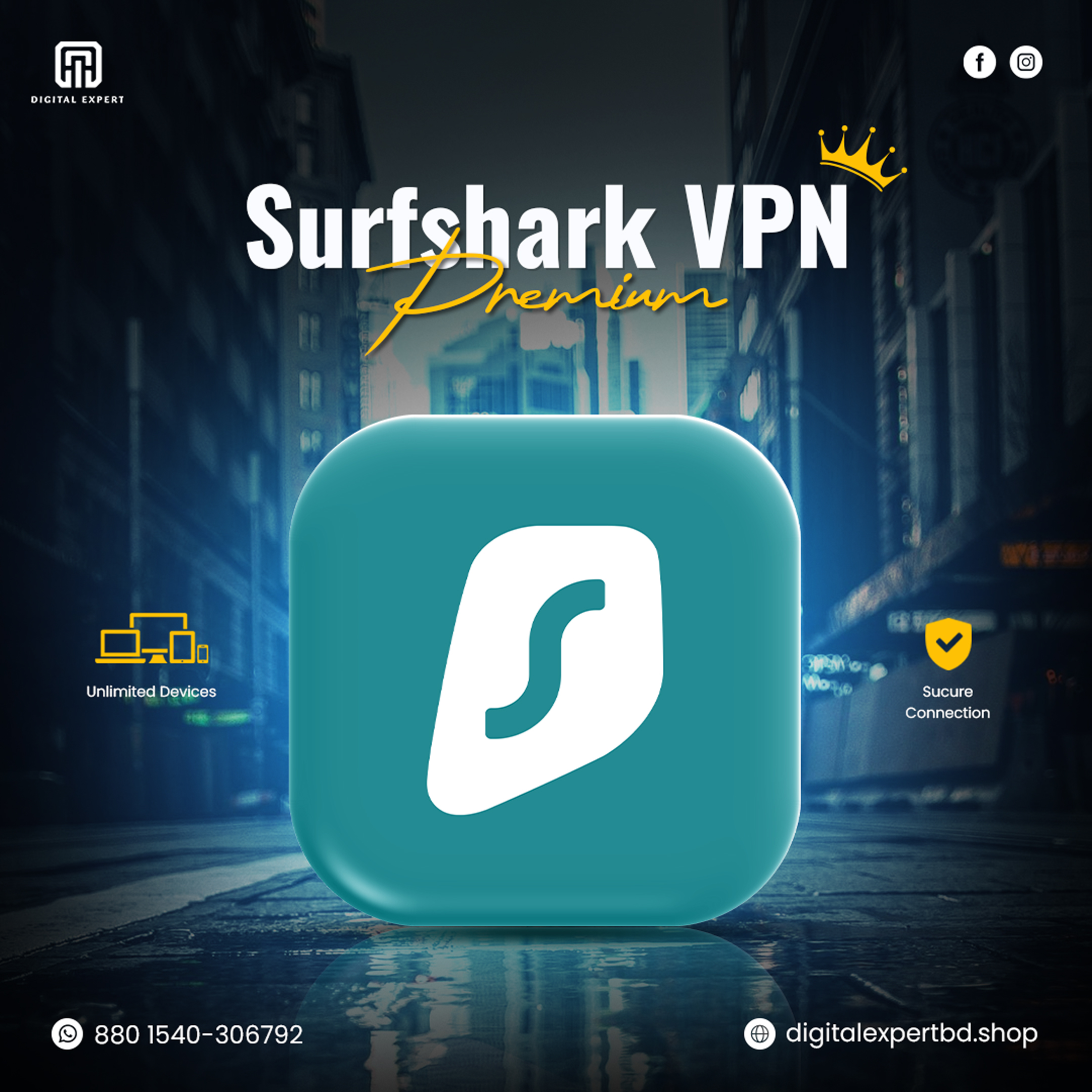 Surfshark-VPN.jpg Surfshark VPN Subscription - Image 1